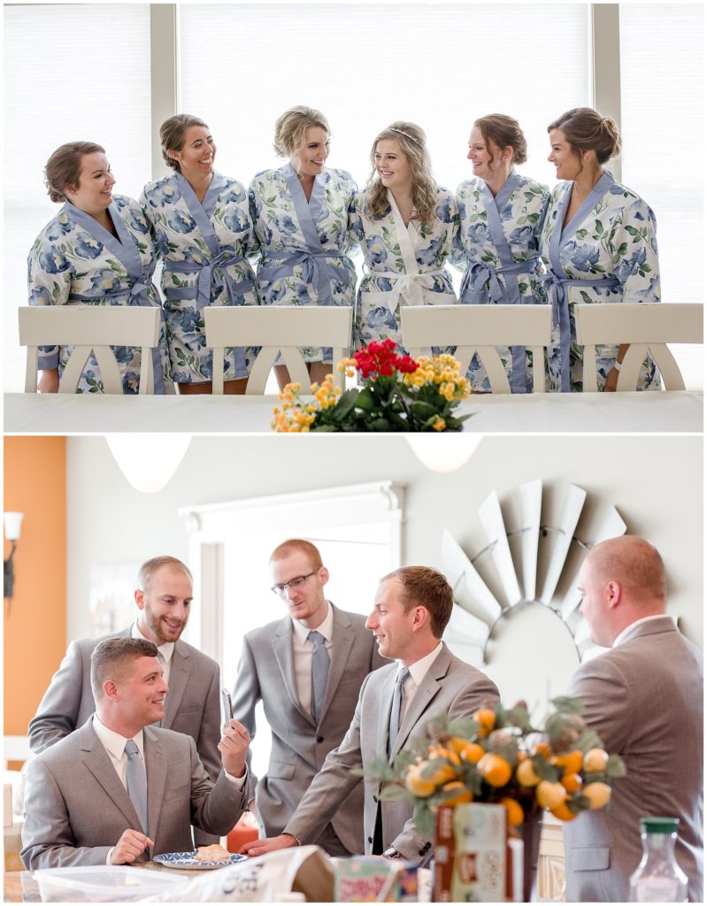 blue-floral-robe-bridesmaids