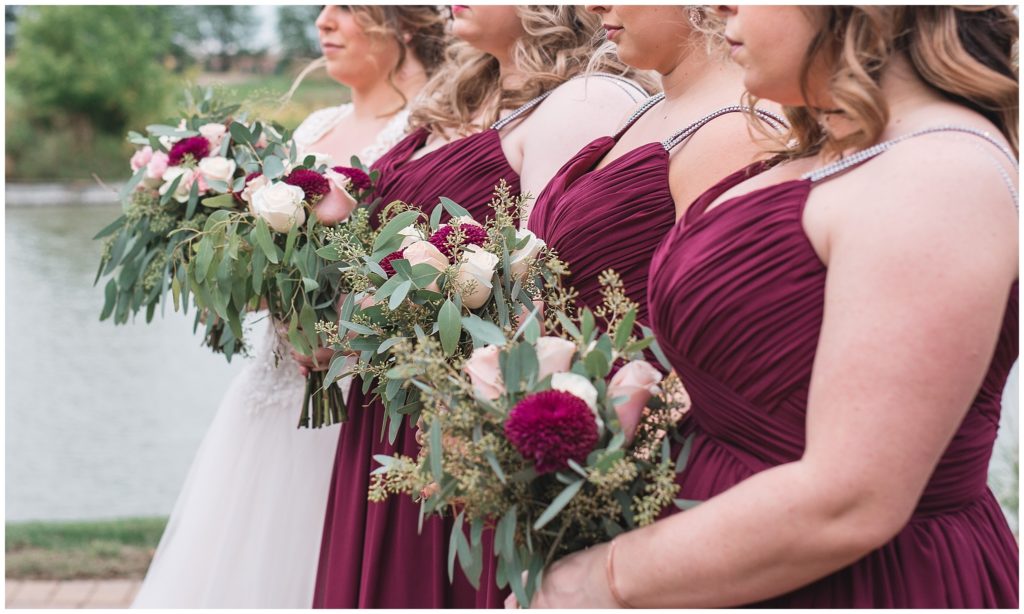elegant-burgundy-bridesmaids-dress